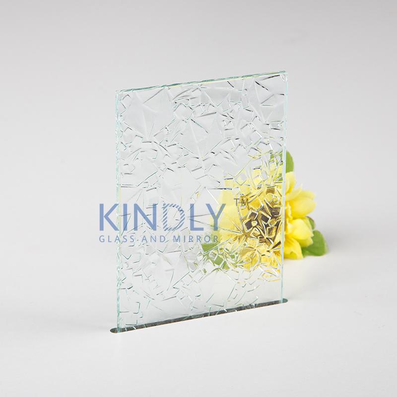 Clear Rose Rolled Glass